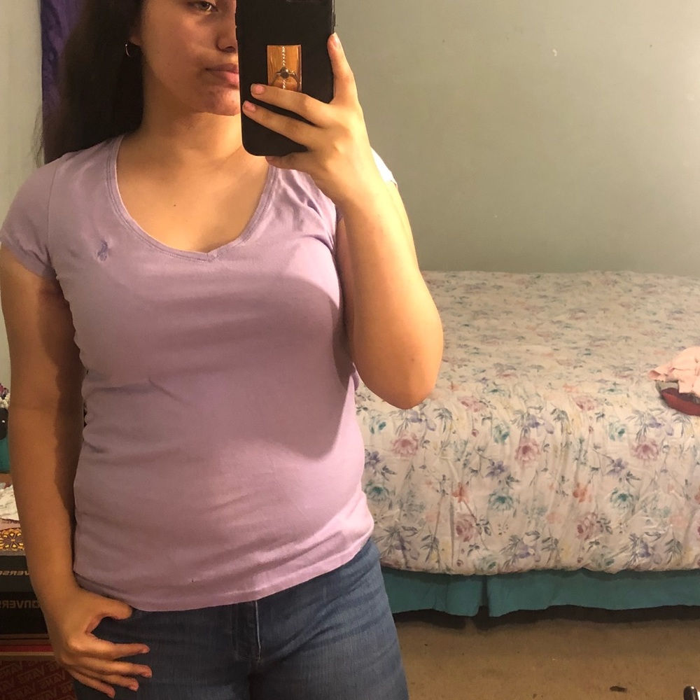 Purple Ralph Lauren Womens shirt